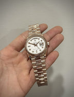 Rolex Day-Date 128235 Watch Gold Wrapped Meteorite Dial 36mm