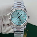 Rolex Watch Day-Date Ice Blue Dial 40mm