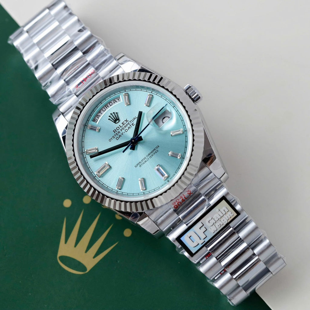 Rolex Watch Day-Date Ice Blue Dial 40mm