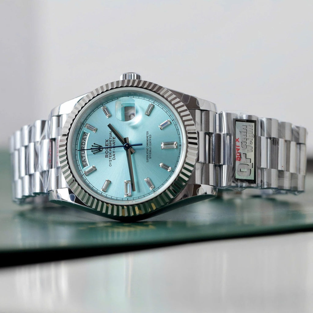 Rolex Watch Day-Date Ice Blue Dial 40mm