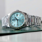 Rolex Watch Day-Date Ice Blue Dial 40mm