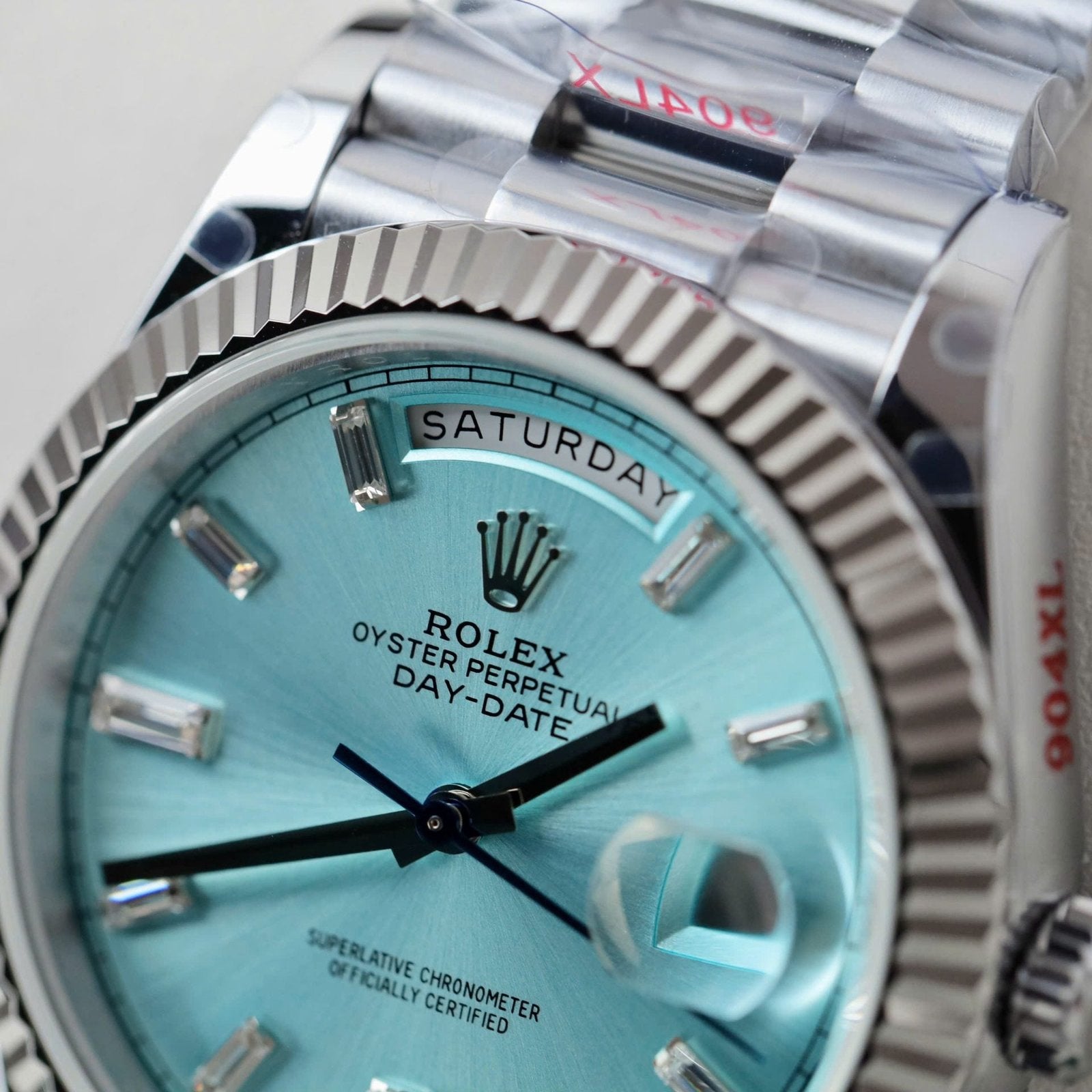 Rolex Watch Day-Date Ice Blue Dial 40mm