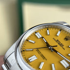 Rolex Watch Oyster Perpetual 124300 Yellow Dial 41mm