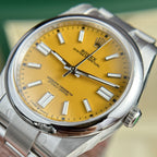 Rolex Watch Oyster Perpetual 124300 Yellow Dial 41mm