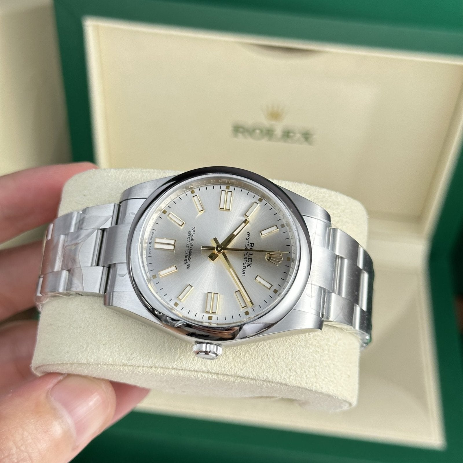Rolex Watch Oyster Perpetual 124300 Silver Dial 41mm