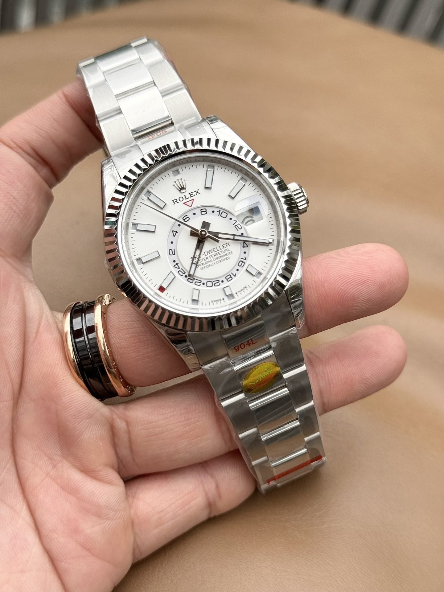 Rolex Watch Sky Dweller 326934 White Dial Metal Wire 42mm