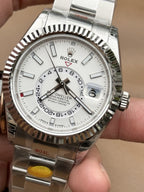 Rolex Watch Sky Dweller 326934 White Dial Metal Wire 42mm