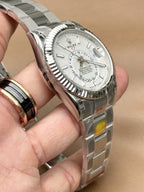 Rolex Watch Sky Dweller 326934 White Dial Metal Wire 42mm