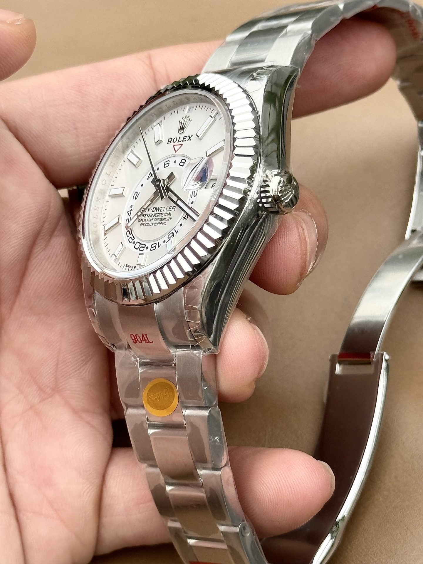 Rolex Watch Sky Dweller 326934 White Dial Metal Wire 42mm