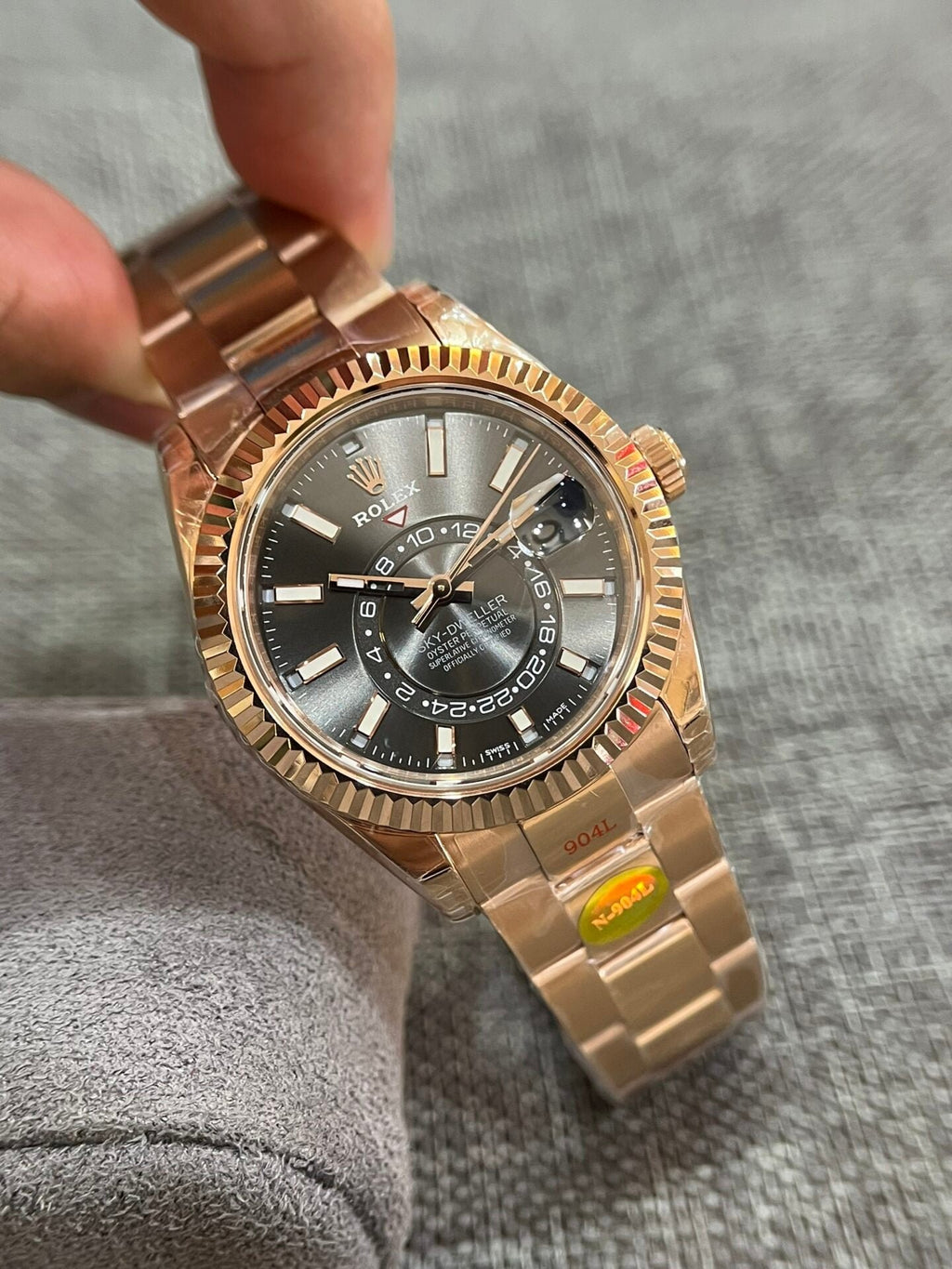Rolex Sky Dweller 326935 Rhodium Dial Watch 42mm