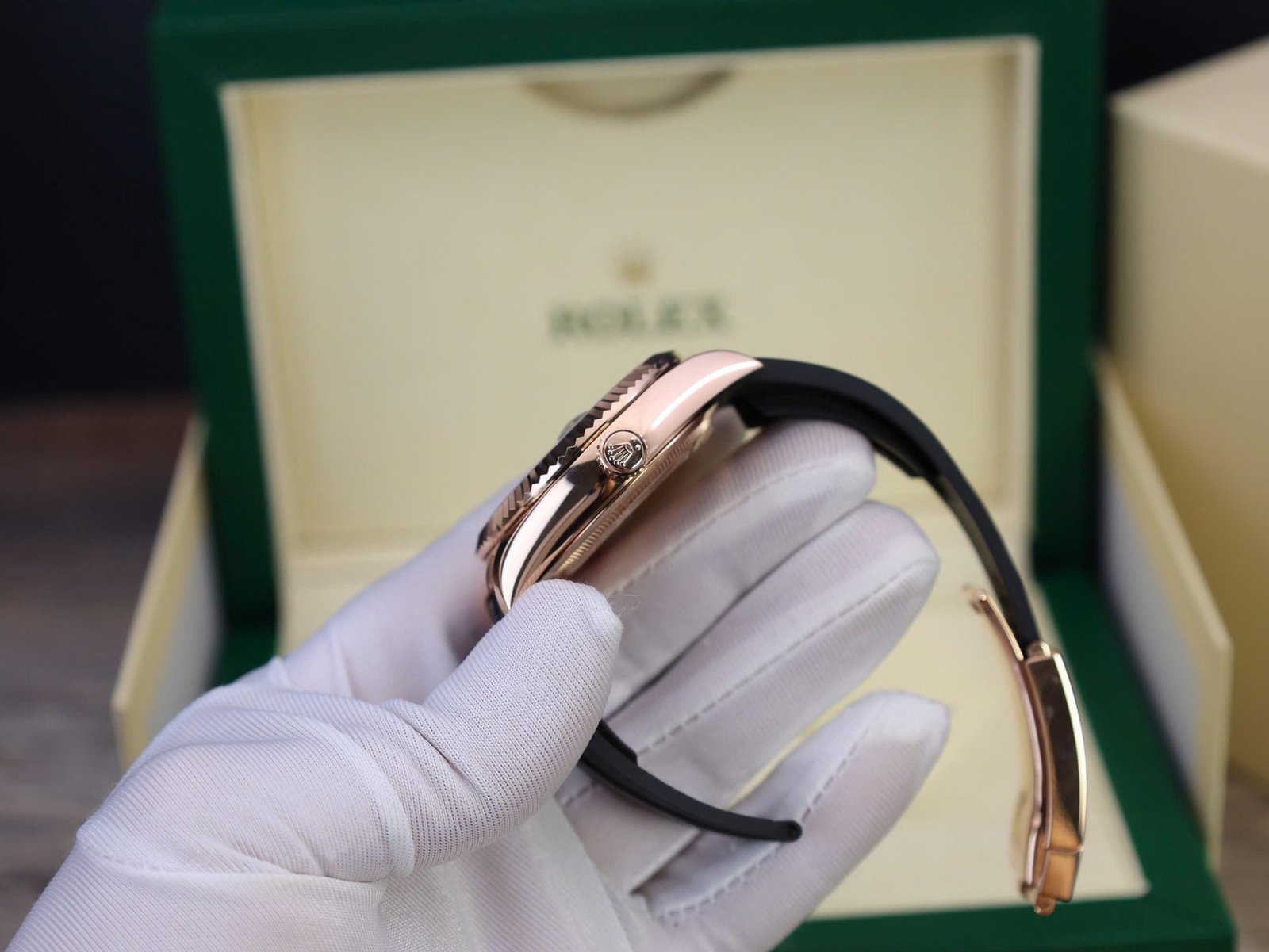 Rolex Sky-Dweller M336235 Gold Wrapped Chocolate Dial 42mm