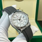 Rolex Sky-Dweller White Dial Watch 42mm