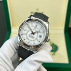 Rolex Sky-Dweller White Dial Watch 42mm