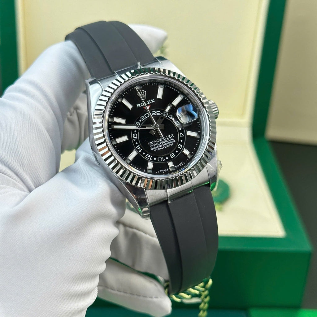 Rolex Sky-Dweller Watch Black Dial 42mm