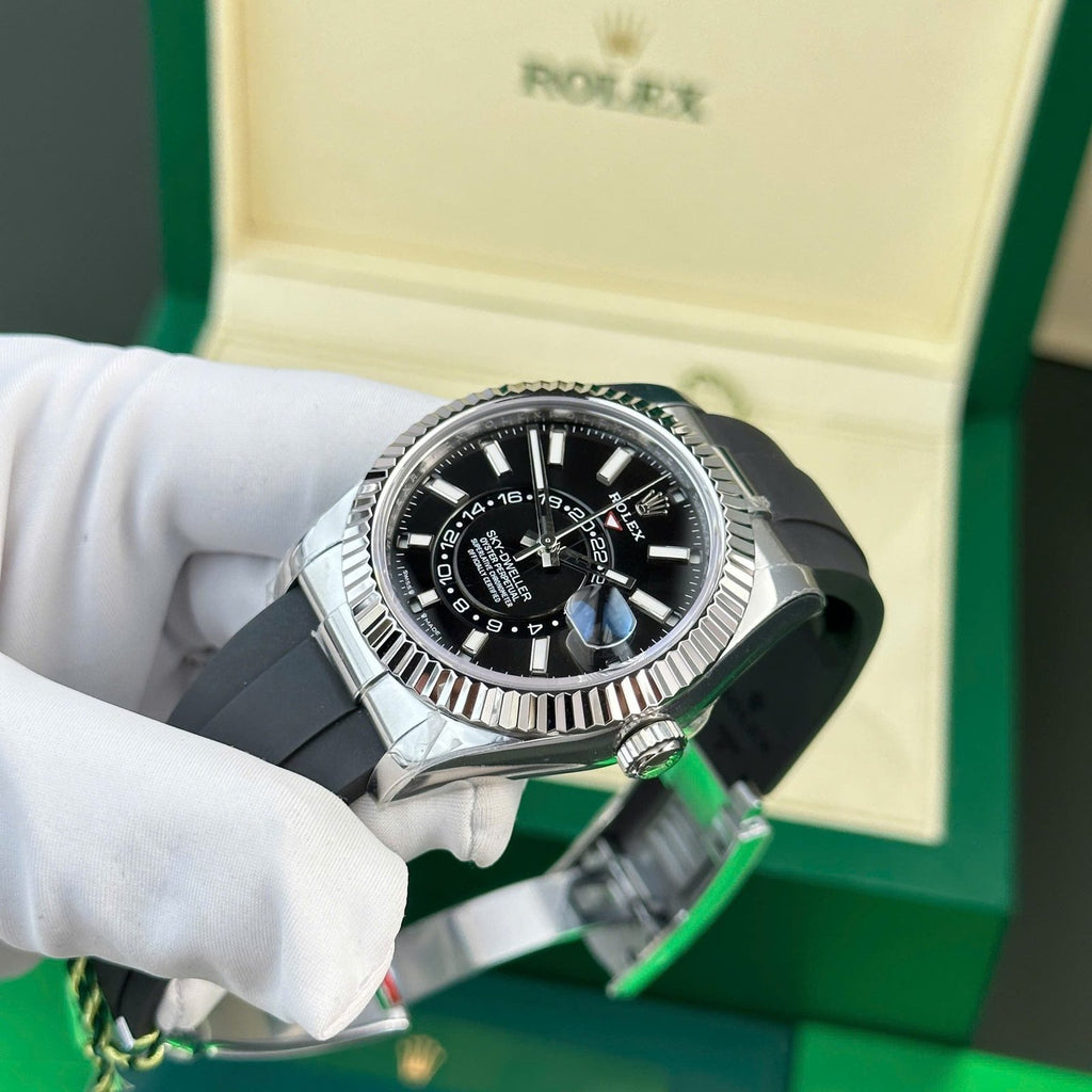 Rolex Sky-Dweller Watch Black Dial 42mm