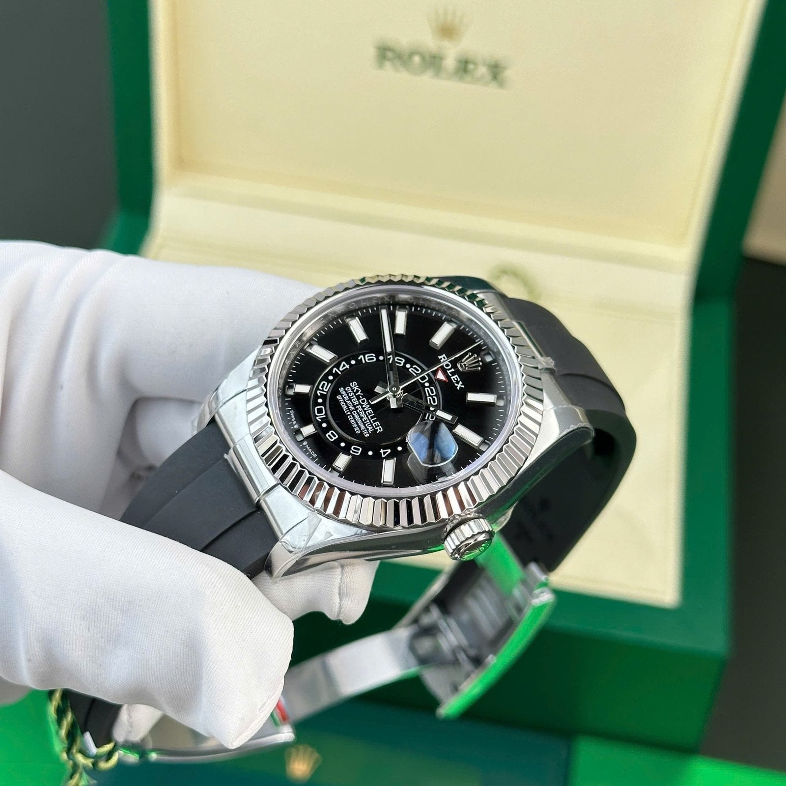 Rolex Sky-Dweller Watch Black Dial 42mm