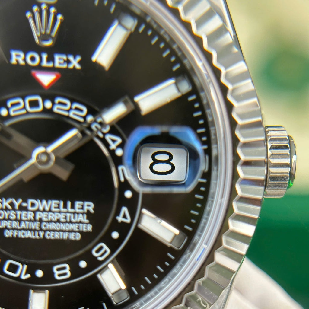 Rolex Sky-Dweller Watch Black Dial 42mm