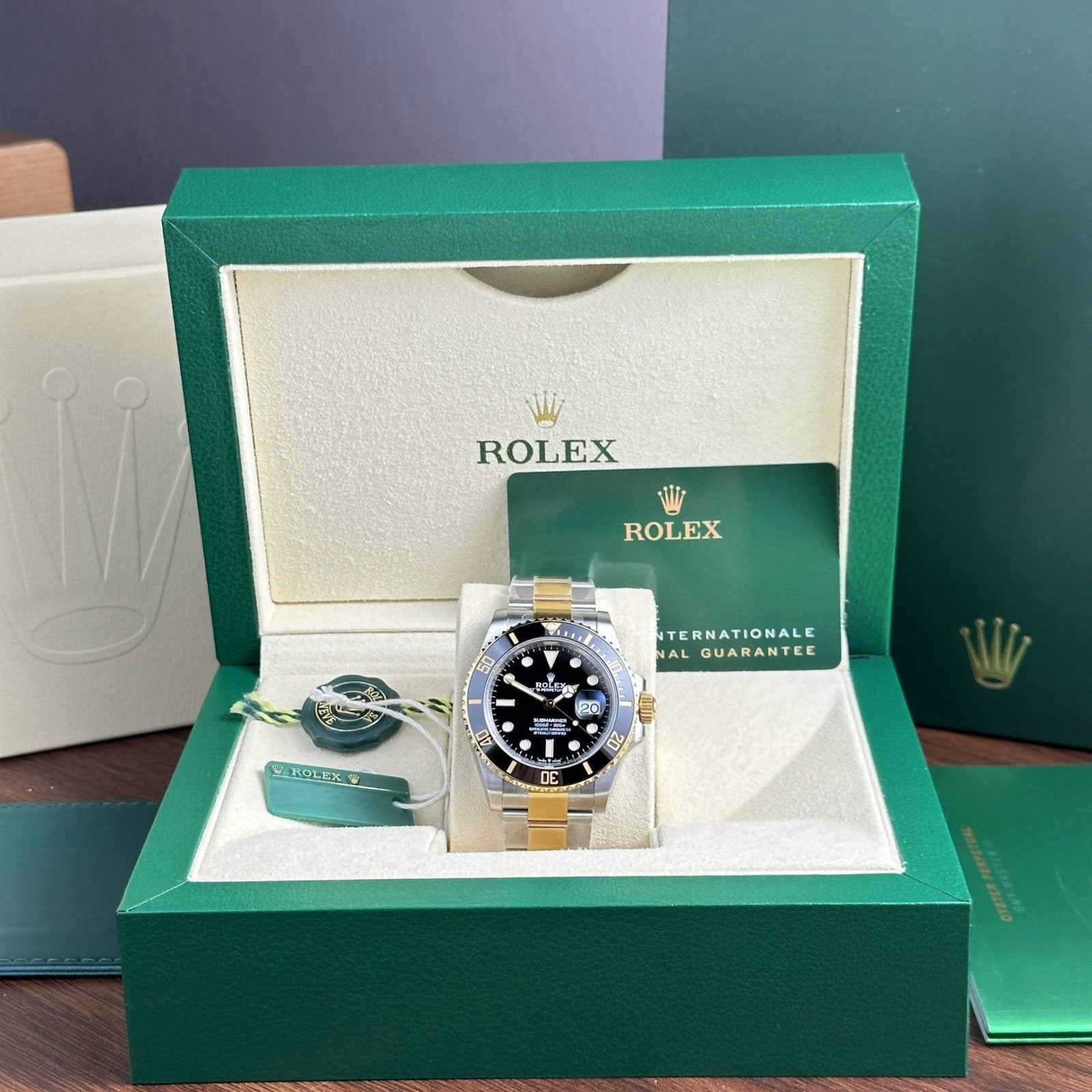 Rolex Submariner Date 126613LN Demi Gold Black Dial 41mm