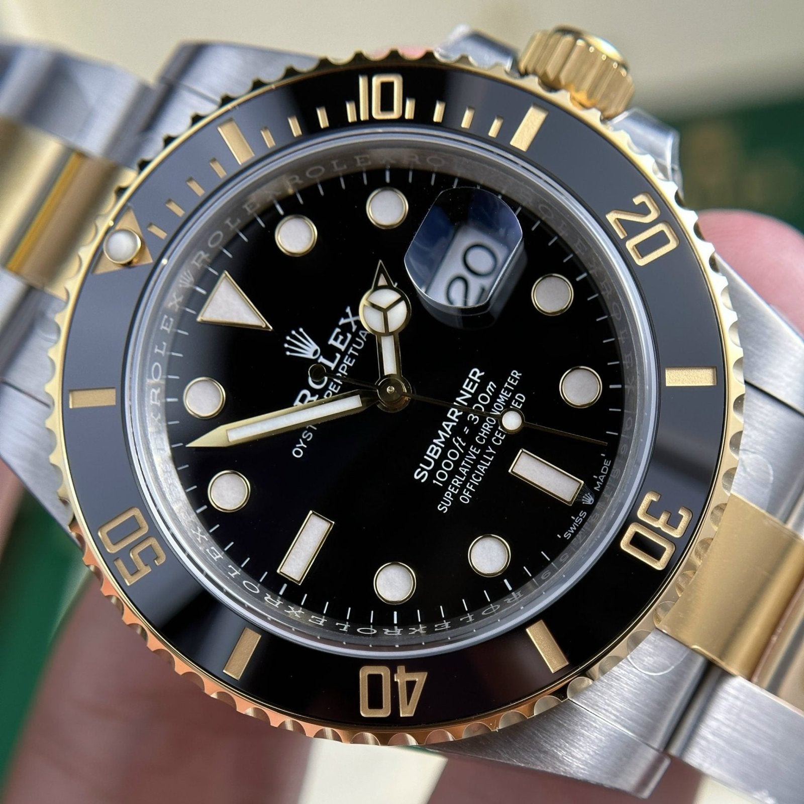 Rolex Submariner Date 126613LN Demi Gold Black Dial 41mm