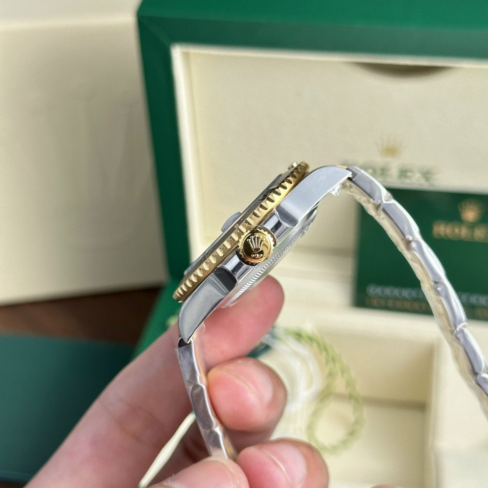 Rolex Submariner Date 126613LN Demi Gold Black Dial 41mm