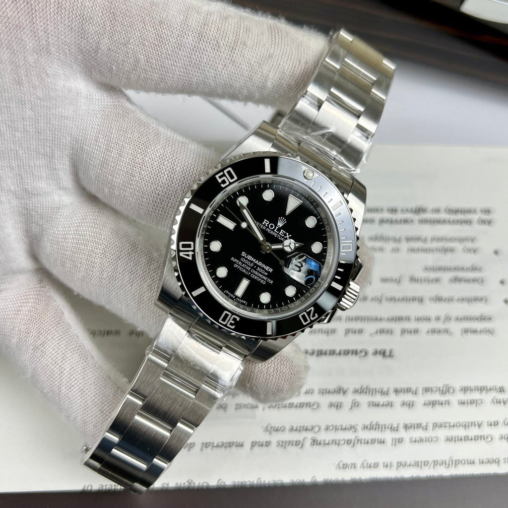 Rolex Submariner Watch Black Dial 40mm
