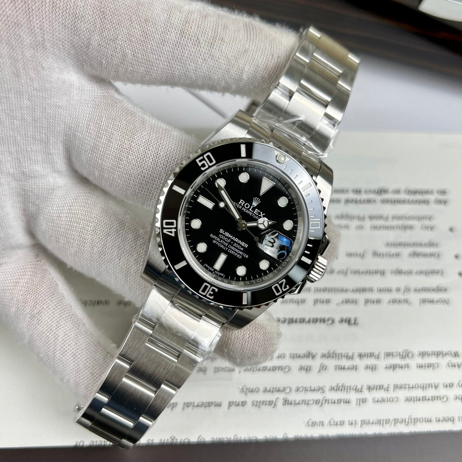 Rolex Submariner Watch Black Dial 40mm