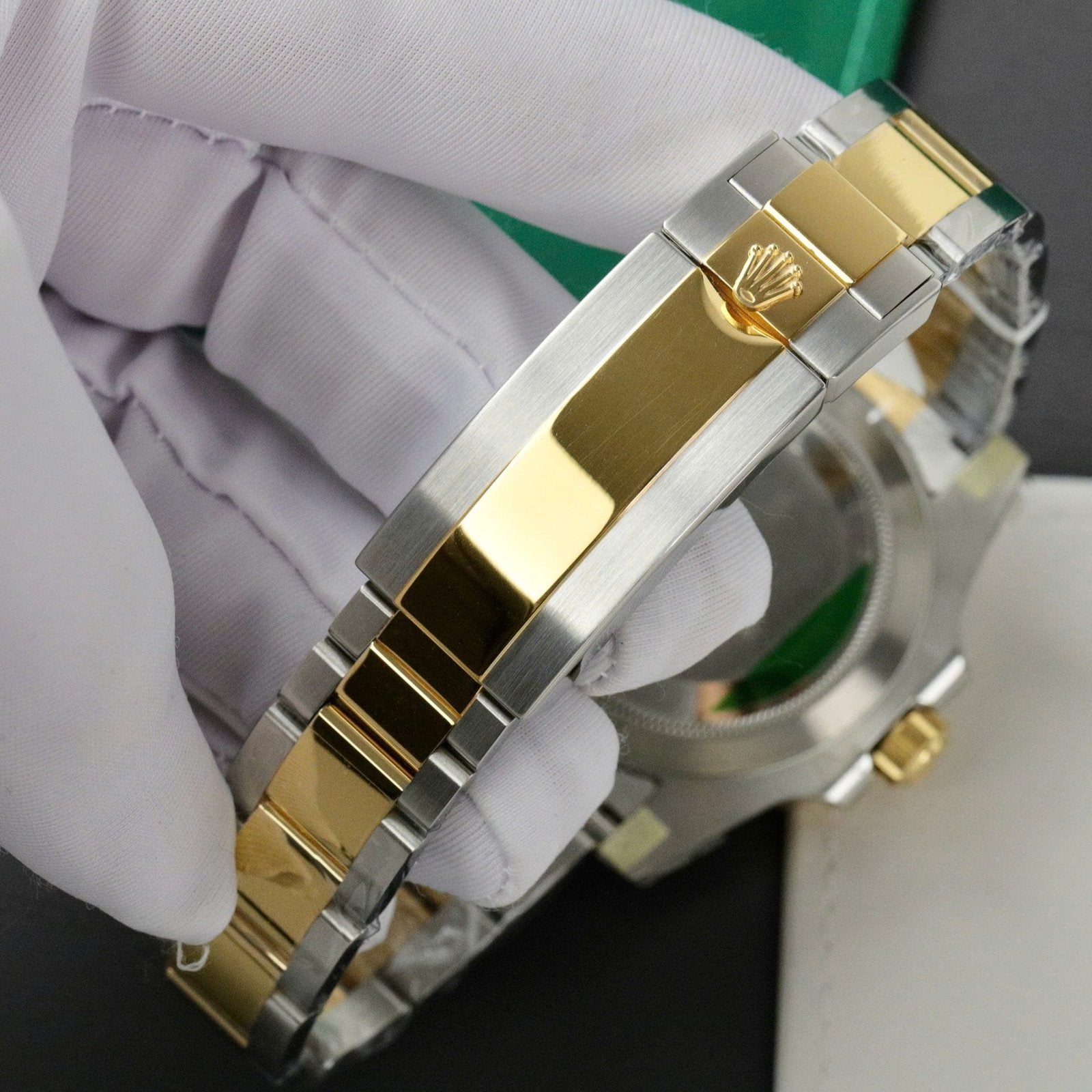 Rolex Submariner Dial Blue Watch Gold Wrapped 40mm