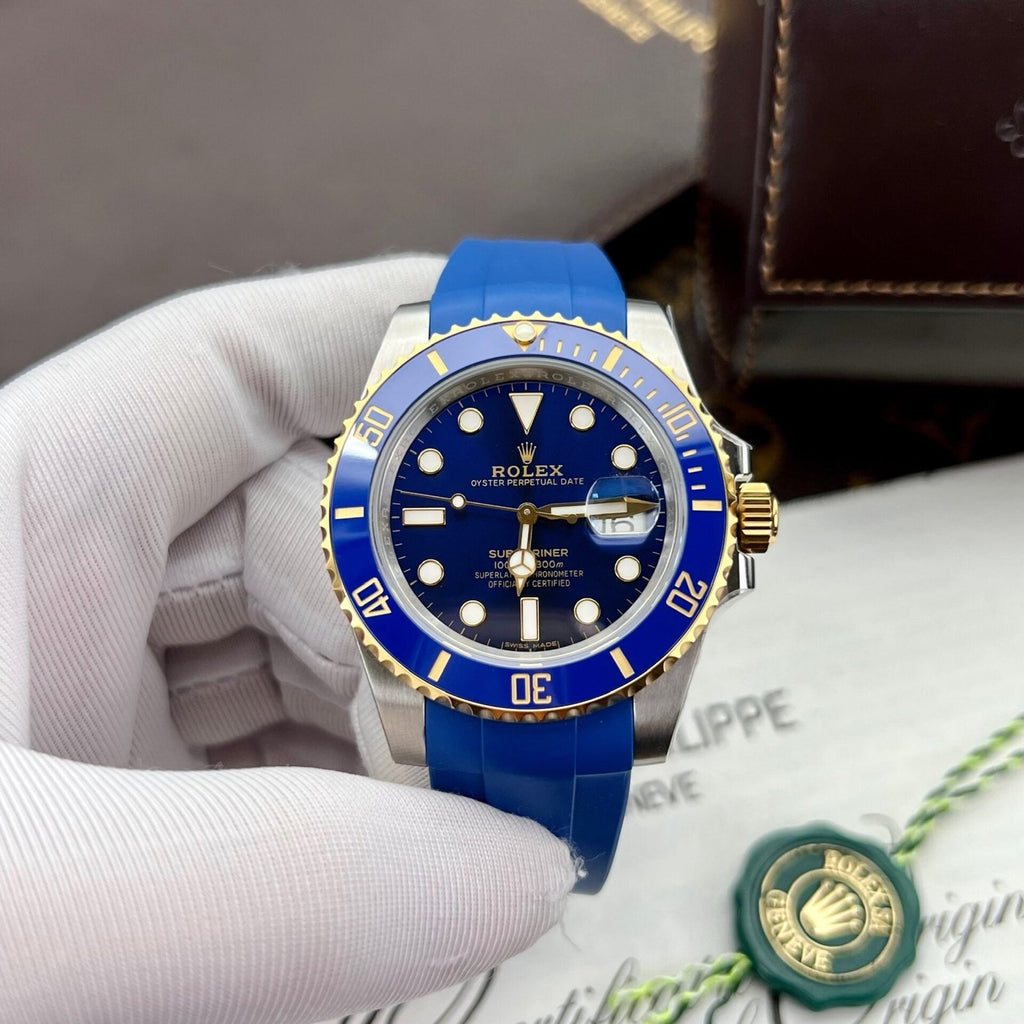 Rolex Submariner Watch Blue Dial 40mm