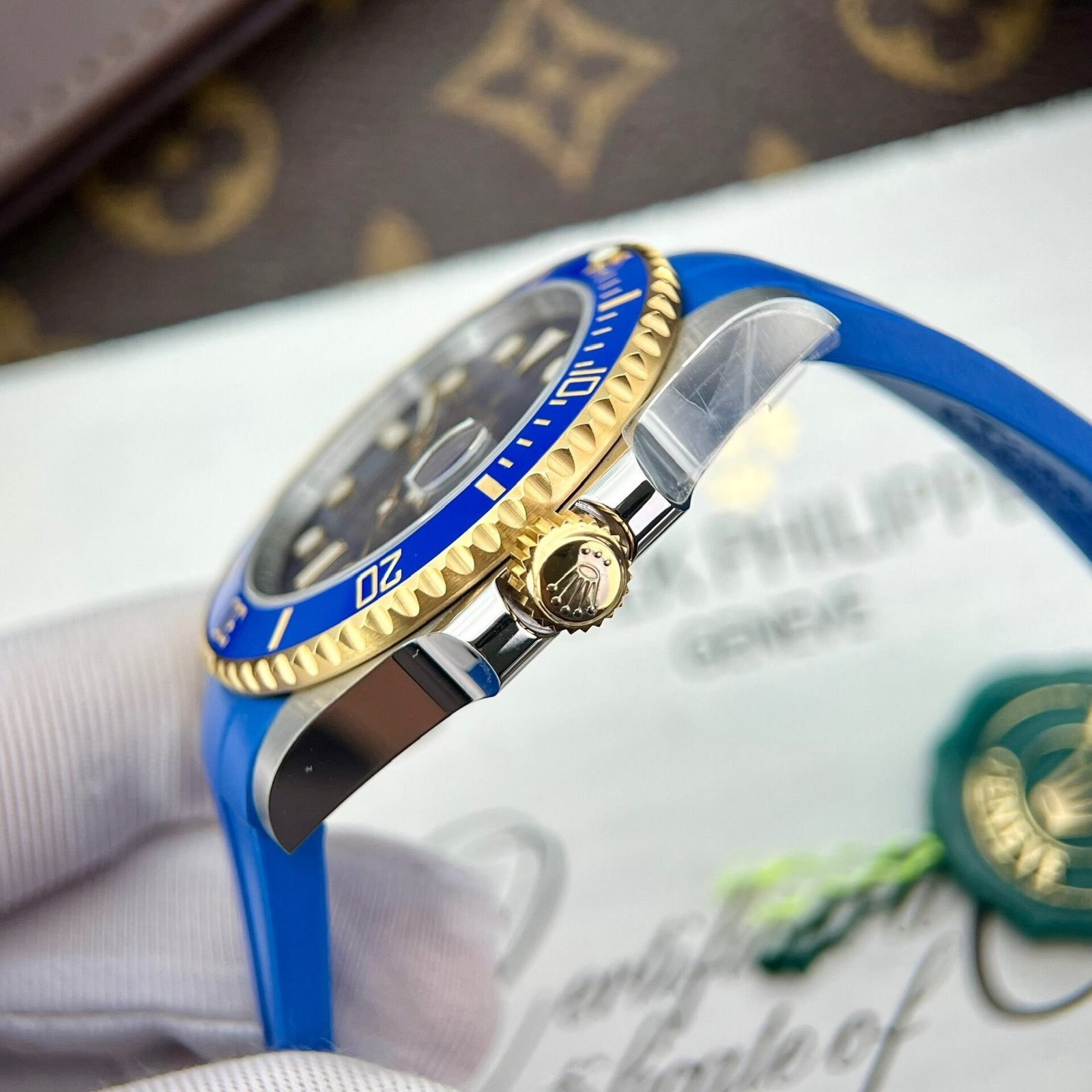 Rolex Submariner Watch Blue Dial 40mm