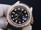 Rolex Yacht Gold Wrapped With Moissanite Baguette Diamond 40mm
