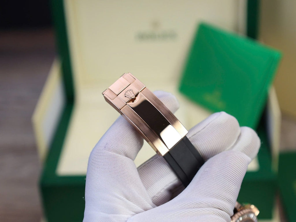 Rolex Yacht Gold Wrapped With Moissanite Baguette Diamond 40mm