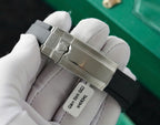 Rolex Yacht Watch Full Diamond Moissanite Rubber Strap 42mm