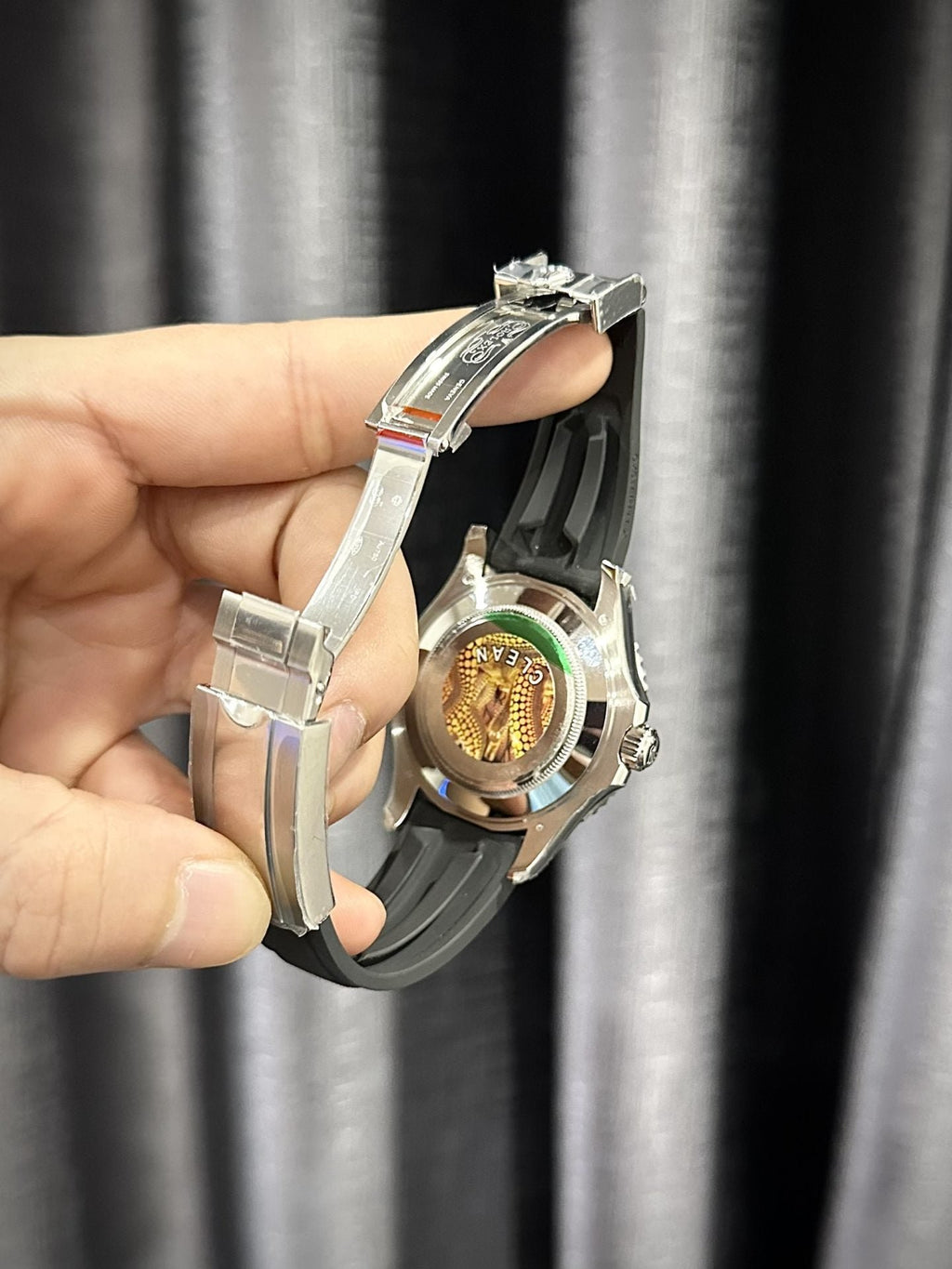 Rolex Watch Yacht Moissanite Diamonds 40mm