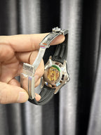 Rolex Watch Yacht Moissanite Diamonds 40mm
