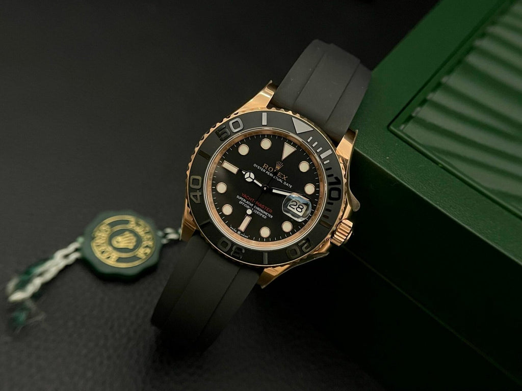 Rolex Yacht Watch Black Dial 40mm