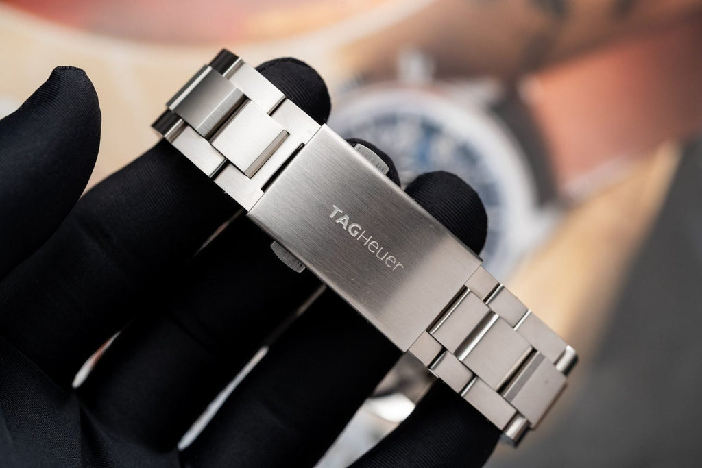 Tag Heuer Watch Aquarace Black Dial Motif Raye 43mm