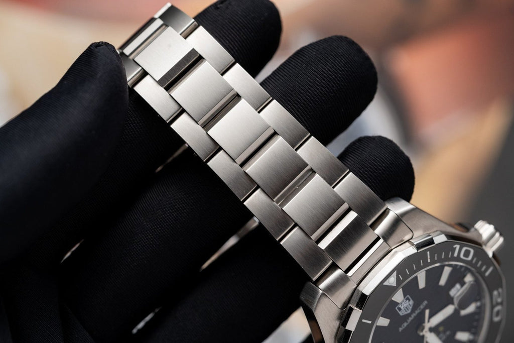 Tag Heuer Watch Aquarace Black Dial Motif Raye 43mm