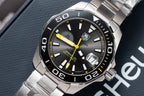 Tag Heuer Watch Aquarace Ceramic Rim Metal Wire 43mm
