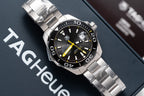 Tag Heuer Watch Aquarace Ceramic Rim Metal Wire 43mm