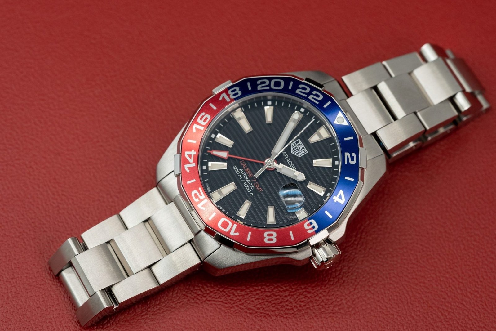 Tag Heuer Watch Aquaracer Black Dial Metal Wire 43mm
