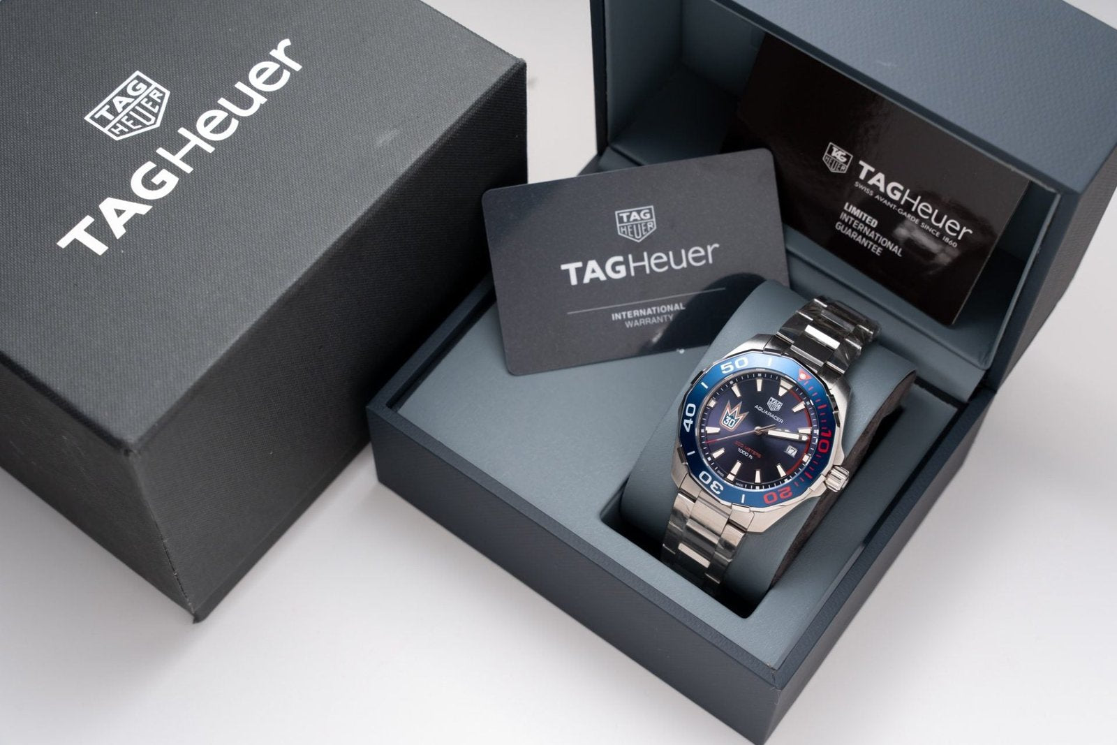 Tag Heuer Watch Aquaracer Henrik Lundqvist Blue Dial 43mm