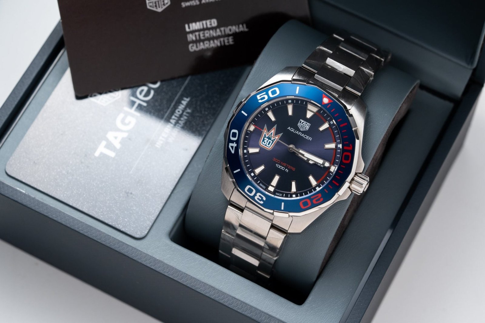 Tag Heuer Watch Aquaracer Henrik Lundqvist Blue Dial 43mm