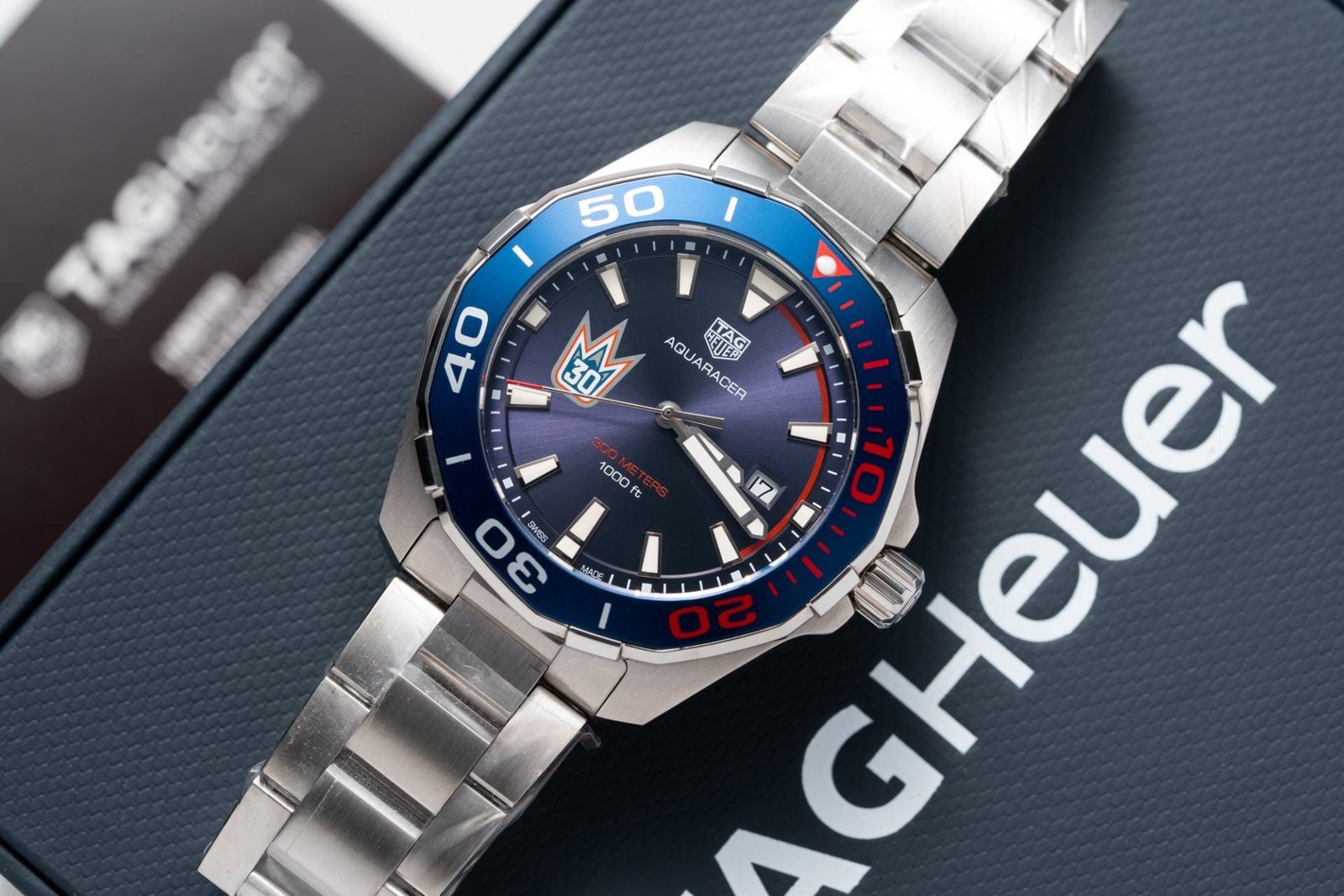 Tag Heuer Watch Aquaracer Henrik Lundqvist Blue Dial 43mm