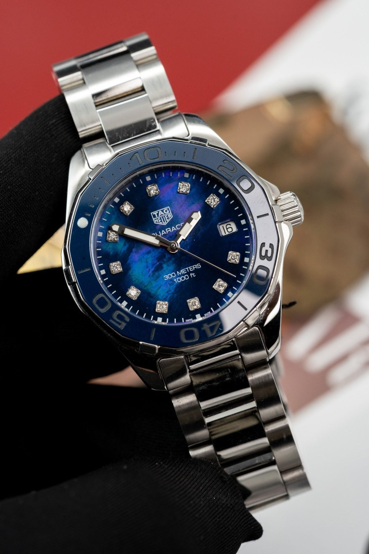 Tag Heuer Watch WAY131L.BA0748 Mother Of Pearl Dial Blue 43mm
