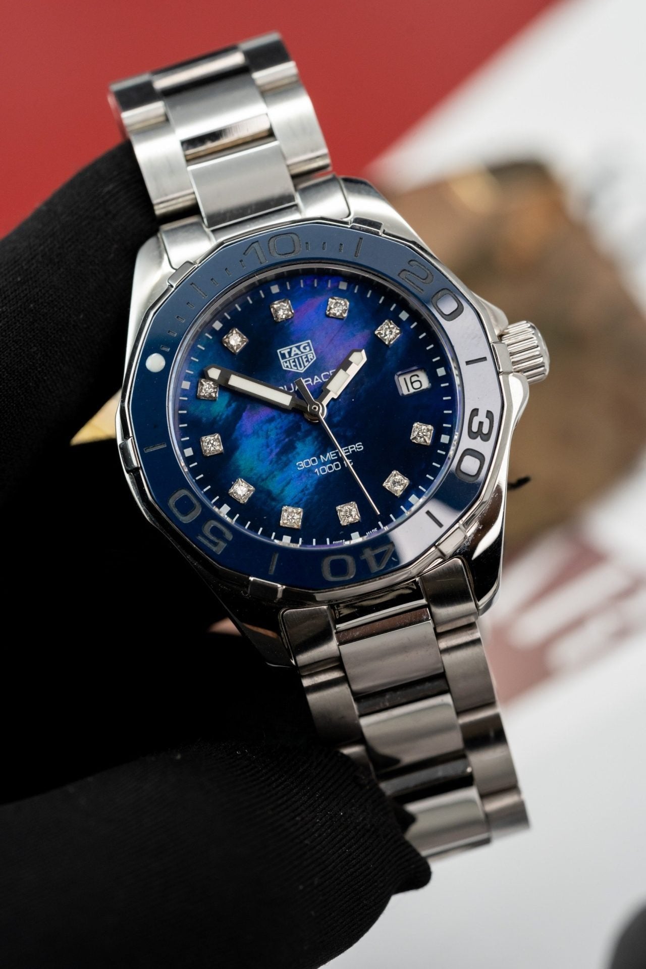 Tag Heuer Watch WAY131L.BA0748 Mother Of Pearl Dial Blue 43mm