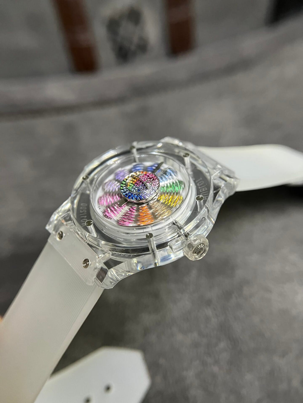 Hublot Watch Takashi Murakami Sapphire Rubber Strap 42mm