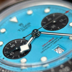 Tudor Black Bay Chronograph  Watch Tiffany Dial Metal Wire 41mm