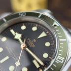 Tudor  Watch Black Bay Harrods M79230G Bezel Green  41mm