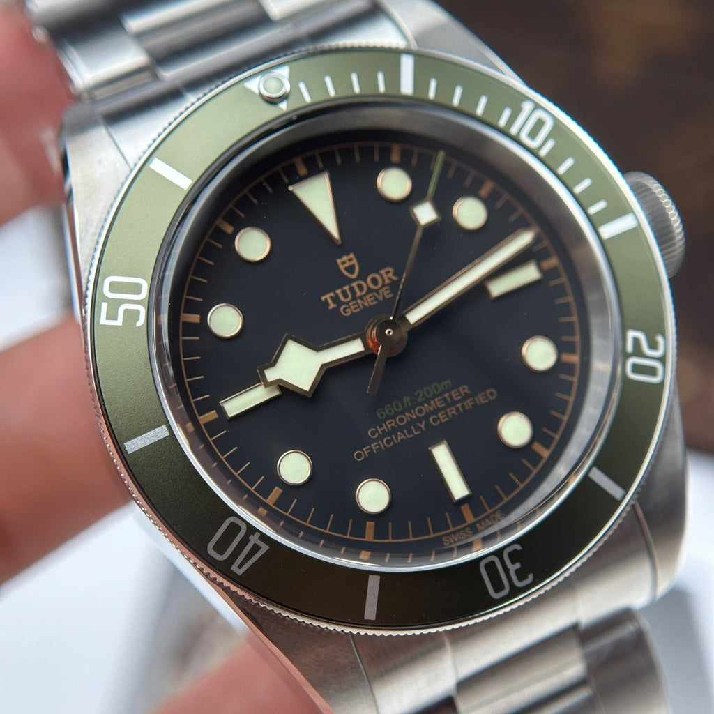 Tudor  Watch Black Bay Harrods M79230G Bezel Green  41mm