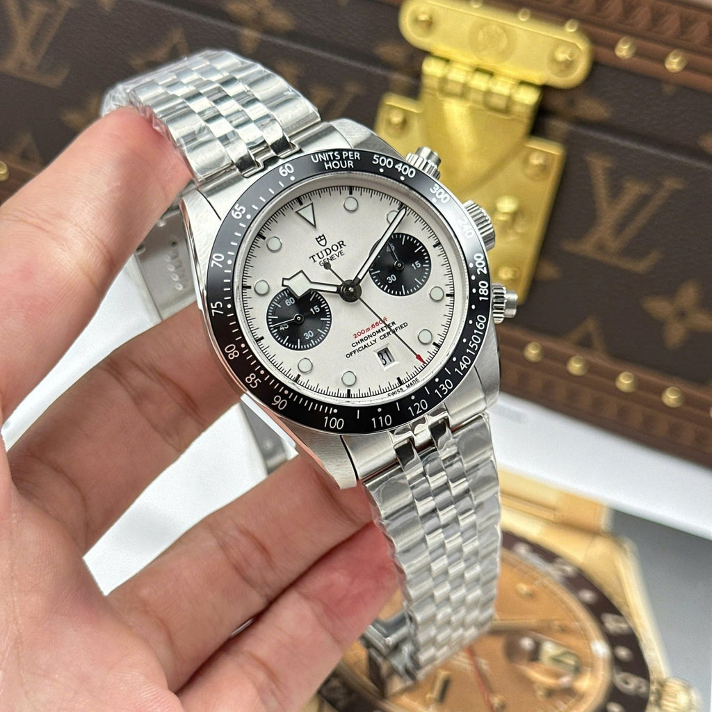Tudor Black Bay Chronograph Watch White Dial 41mm
